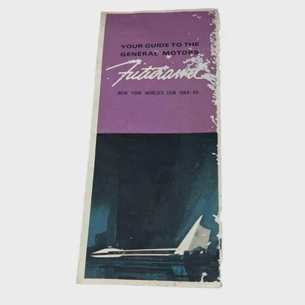 Your Guide To General Motors Futurama NY Worlds Fair Vintage Brochure 1964-65